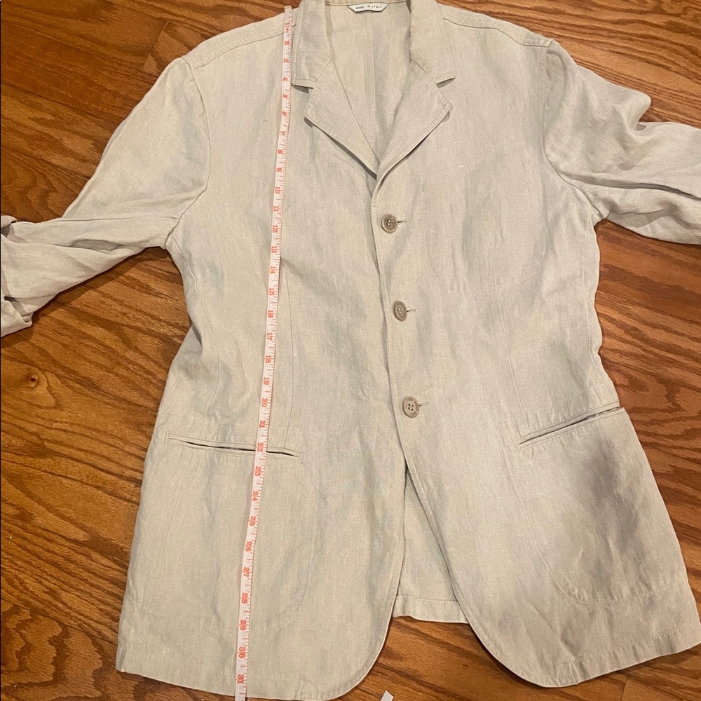 Armani Collezioni 100% Linen Longline Blazer – Made in Italy – Beige (40 IT) - Picture 7 of 10